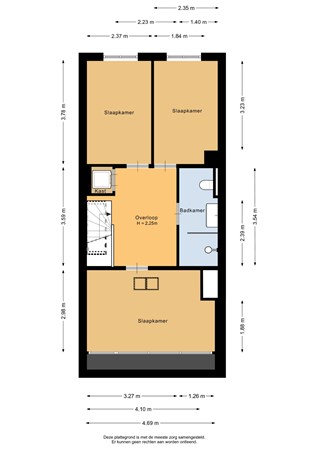 Floorplan - Kerdijkstraat 18A, 3038 XE Rotterdam